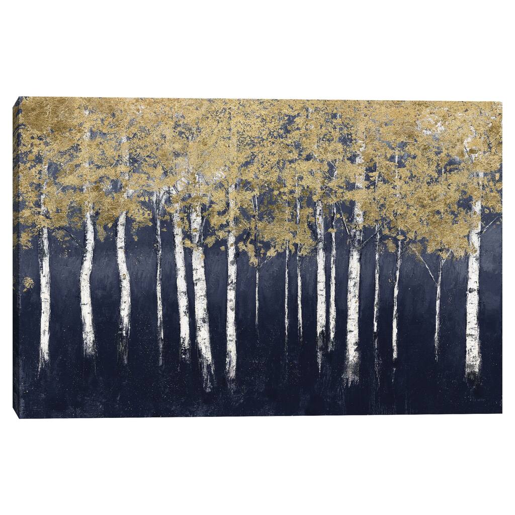 Shimmering Forest Indigo by James Wiens Canvas Art Print