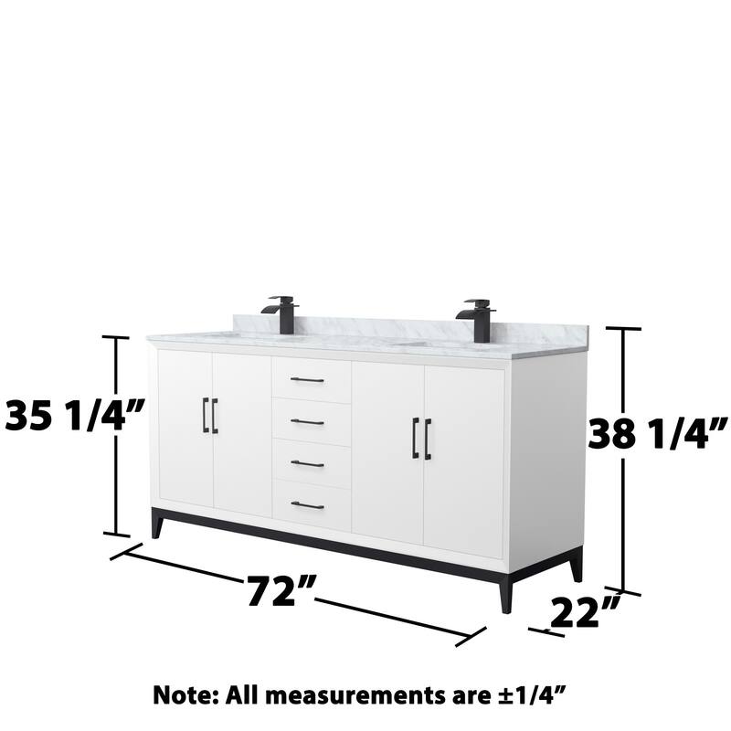 Wyndham Collection WCH818172D-CMUNS-MXX Amici 72" Free Standing Double