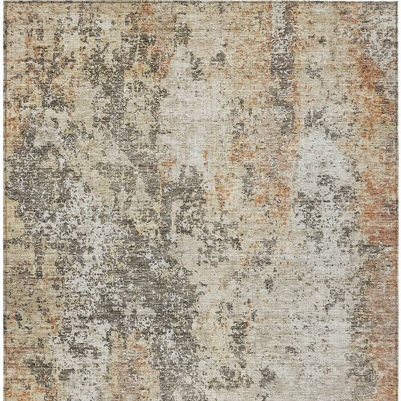 HomeRoots Abstract Transitional Rectangle Outdoor Rug