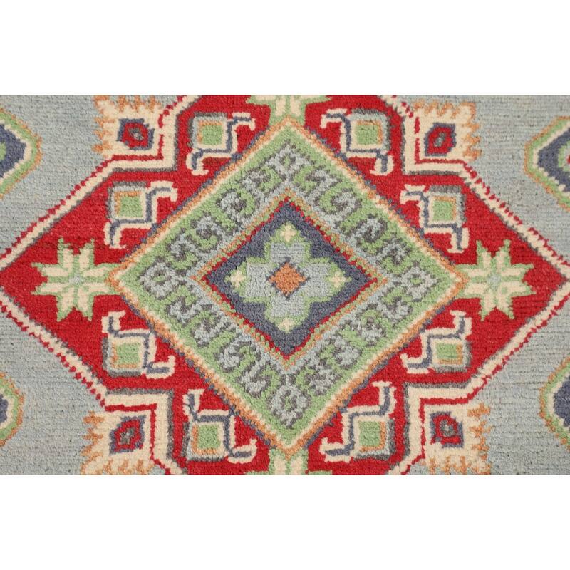 Kazak Oriental Area Rug Handmade Traditional Wool Carpet - 5'0" x 6'7"