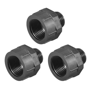 Threaded Bushing Nylon Connector Adaptor Outer Thread to Inner Thread ...