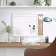preview thumbnail 4 of 34, Martha Stewart Dry Erase Magnetic Monthly Calendar/Cork Board - Woodgrain Frame