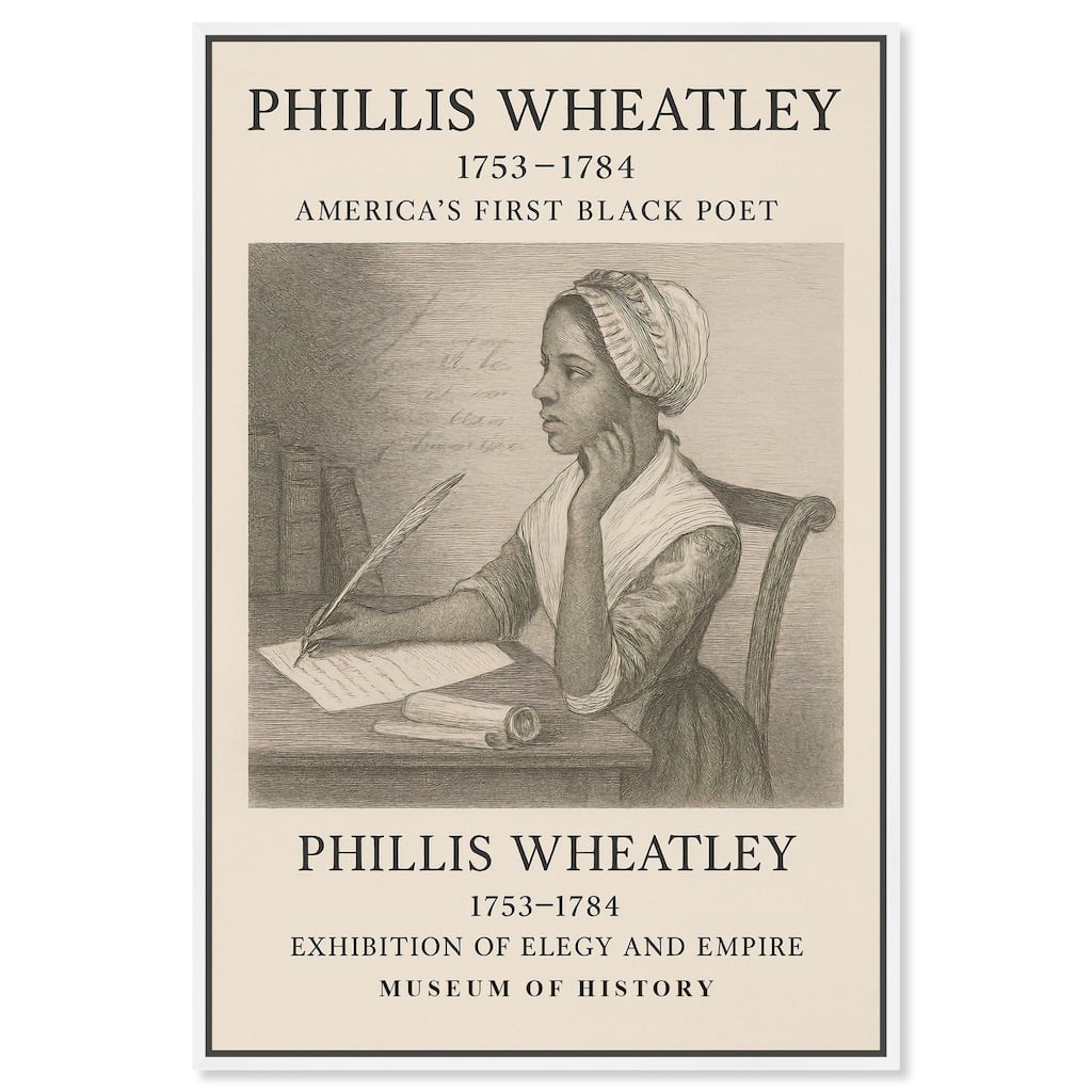 Americas First Black Poet Canvas by Art Remedy