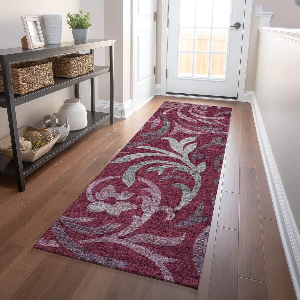 Premium Washable Super Soft Contempory Scroll Mayfield Rug