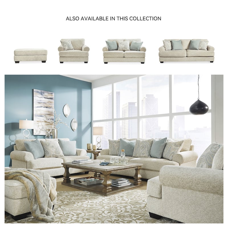 Signature Design by Ashley Monaghan Beige Ottoman