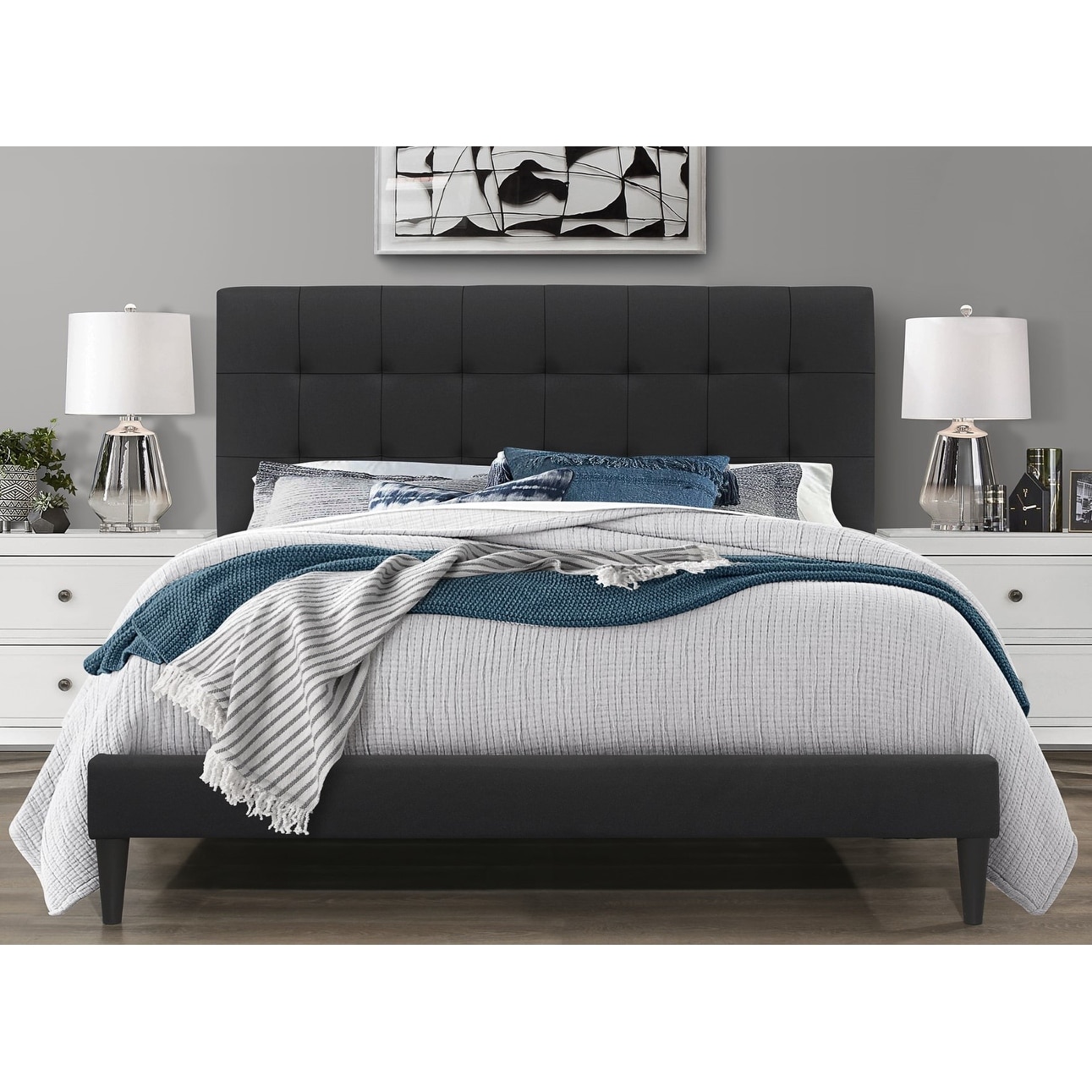 Harry Upholstered Platform Bed
