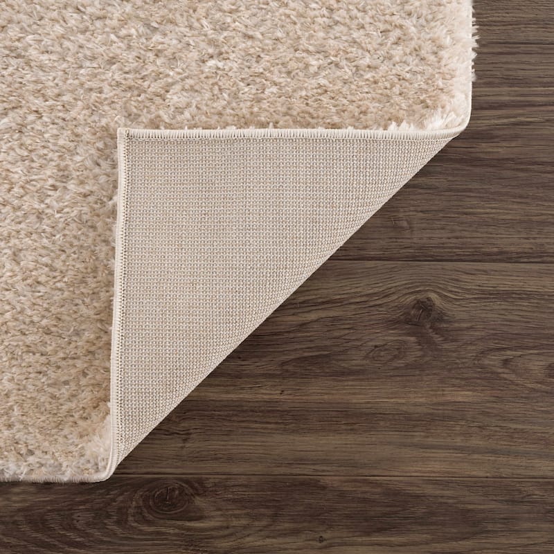 Hauteloom Heavenly Solid Shag Shaggy High Pile Area Rug