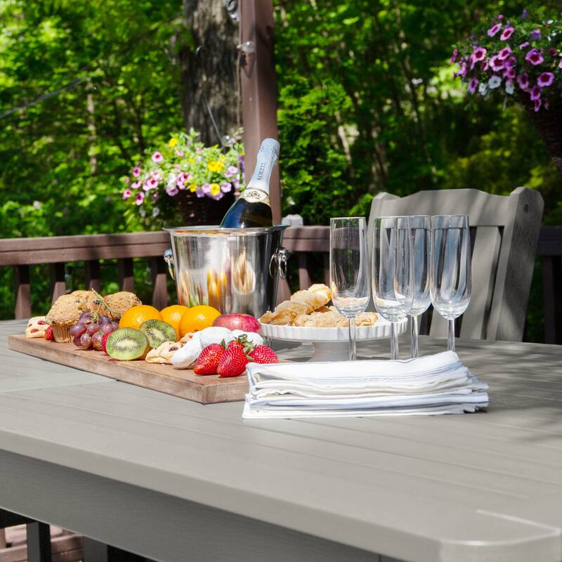HIGHWOOD 7-Piece Outdoor Dining Set - 42" x 84" Table, Counter-height