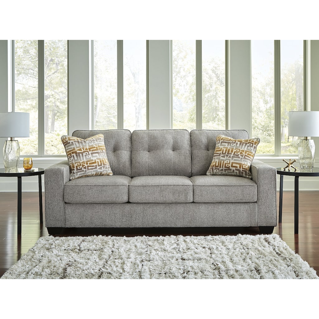 Signature Design by Ashley Fanciful Gray Sofa - 88" W x 40" D x 38" H