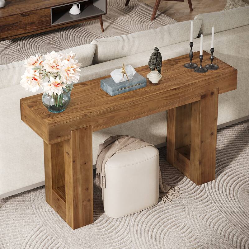 Wooden Console Table, Sofa Table for Behind Couch, Entryway, Hallway Living Room