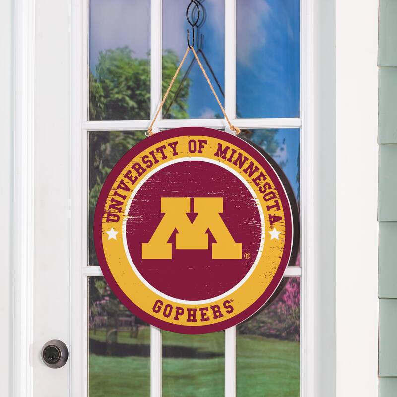 University of Minnesota Wooden Door Decor Wall Sign - Multi-Color