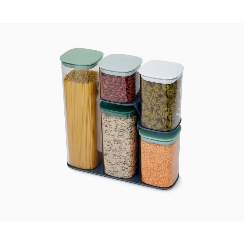 Joseph Joseph Podium 5-piece Storage Jar Set with Stand