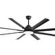 preview thumbnail 11 of 70, 52/66/72/84 Inch Smart Ceiling Fan with Light ,Wall Switch, APP Control,Dimmable LED,8 Blades 84 Inch Diameter - Black