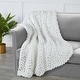 preview thumbnail 3 of 6, Kathy Ireland Chunky Knit Chenille Throw