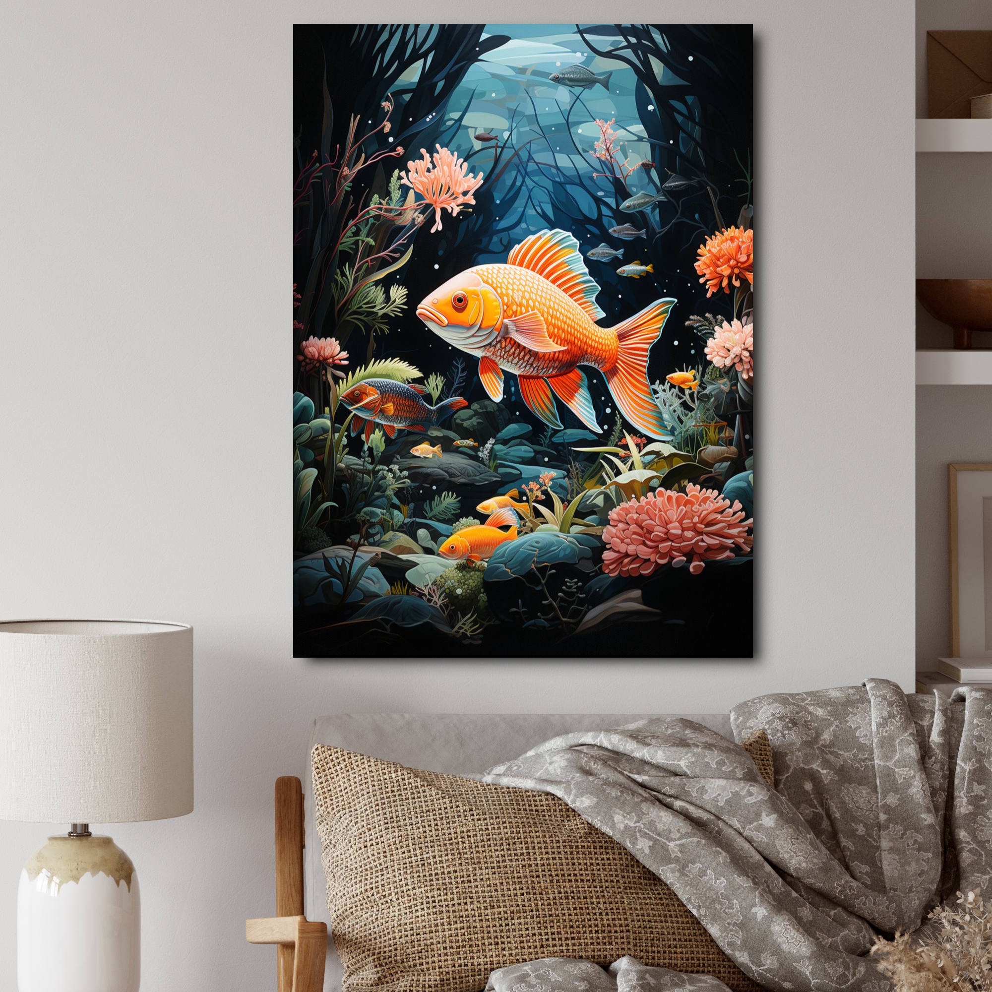 Aquarium online wall decor