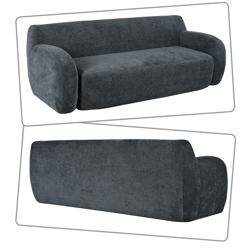 Modern Minimalist Bean Bag Sofa with High Resilience Foam Filling for Bedroom Living Room Apartment Dorm Room Lounge