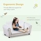preview thumbnail 9 of 20, Two-seater Kids Sofa Set with Footstool - 32.75" L x 16.5" W x 16.25" H