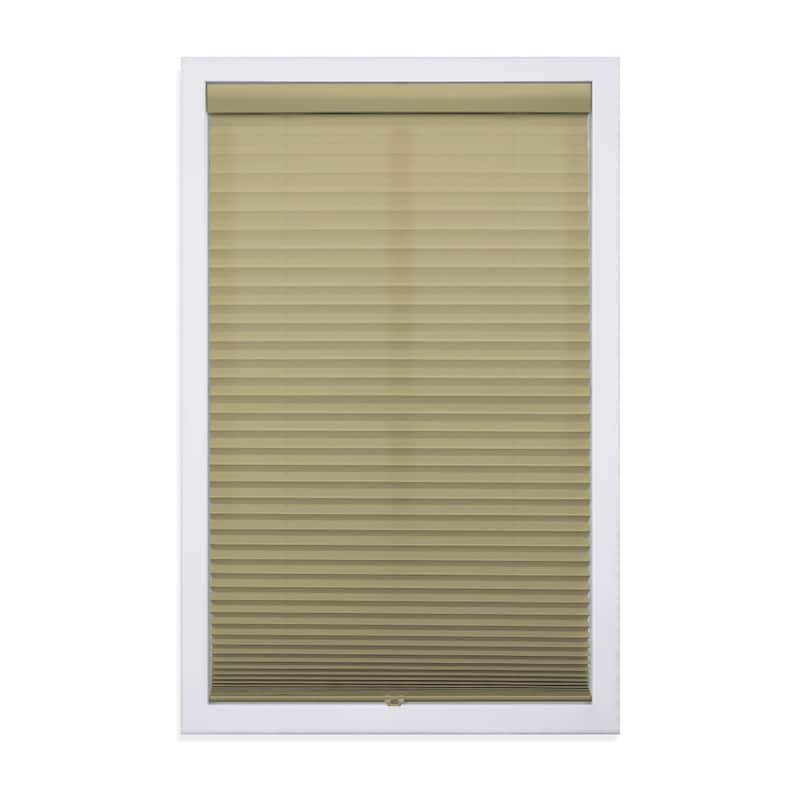 48-inch Latte Light-filtering Pleated Shade