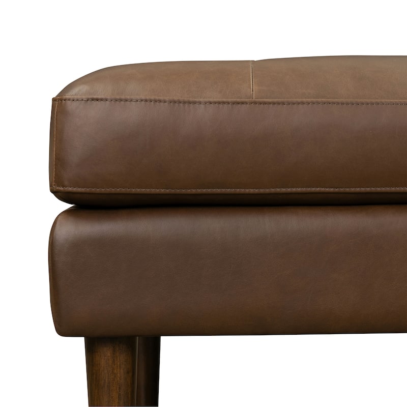 Poly & Bark Napa Ottoman - Full Grain Genuine Italian Leather