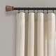 preview thumbnail 21 of 26, Lush Decor Linen Button New Window Curtain Single Panel - 108" x 40"
