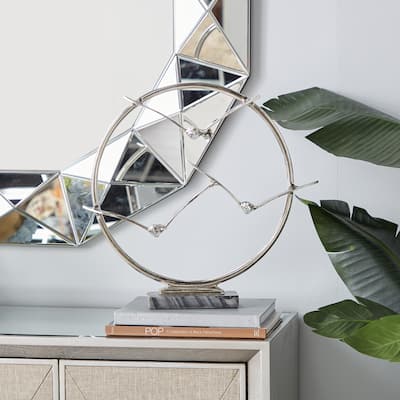 Aluminum Modern Sculpture Bird 18 x 19 x 5 - 19 x 5 x 18Round