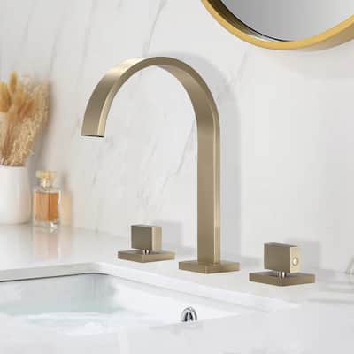 Rbrohant Widespread Faucet 2-handle Bathroom Faucet