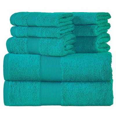 Fabstyles 8 Piece Plush Cotton Towel Set