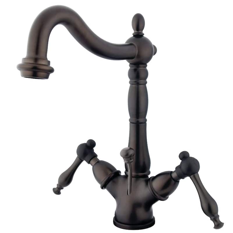 Kingston Brass Naples 1.2 GPM Single Hole Deck Mounted Bathroom Faucet