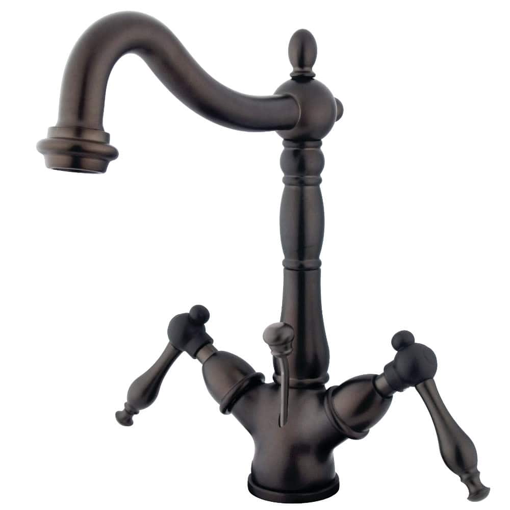 Kingston Brass Naples 1.2 GPM Single Hole Deck Mounted Bathroom Faucet