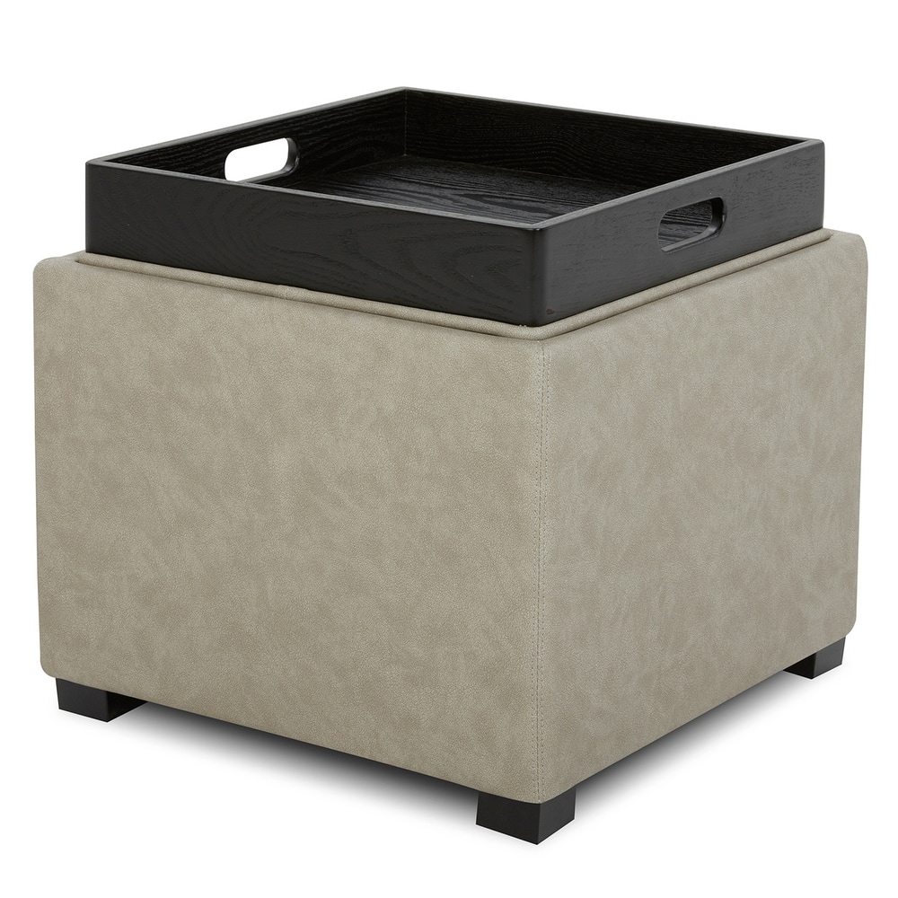 Spruce & Spring Ethan Storage Stool Ottoman