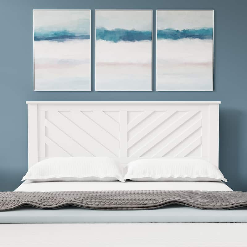LaFerme Wood Headboard - Queen - Gloss White