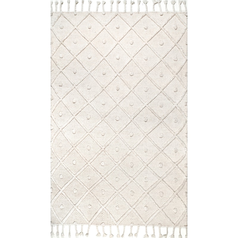 Nuloom Jinny Moroccan Wool Tasseled Area Rug