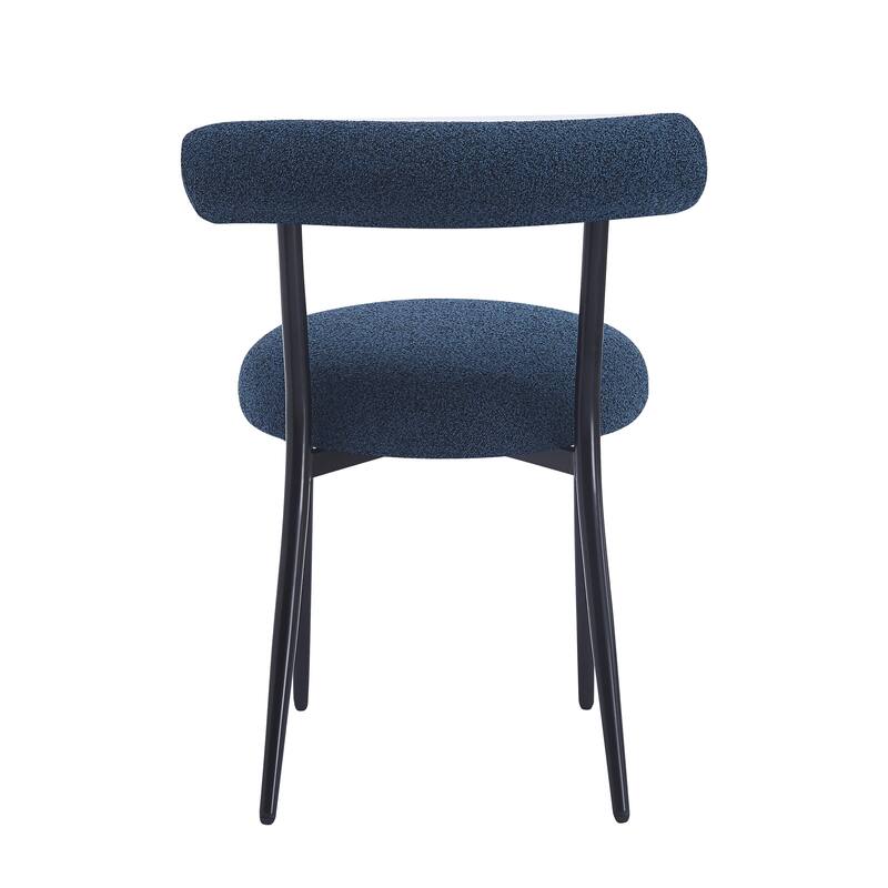 Bia Modern Iron Upholstered Dining Chairs by Christopher Knight Home