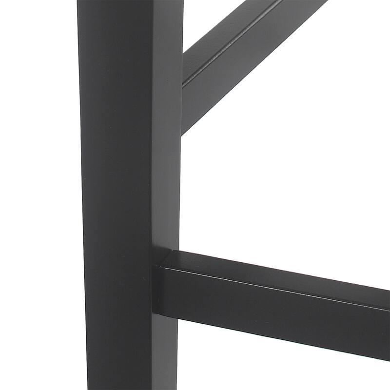 Farmhouse Upholstered Wood Counter Stools (Set of 2)