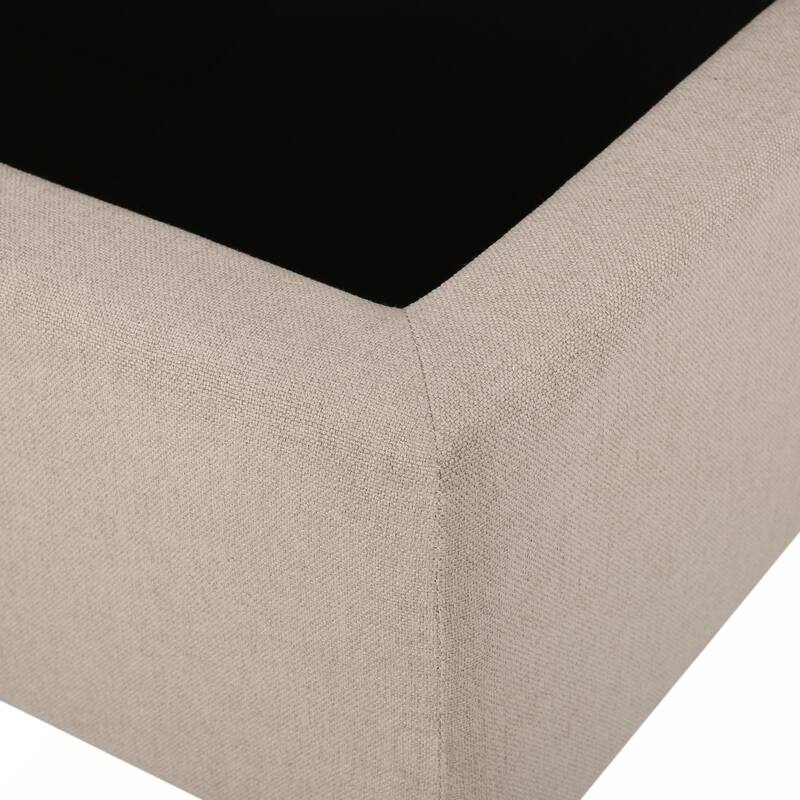 Storage Ottoman with Dense Foam Padding and Ample Space for Modern Living and Multi-Functional Use