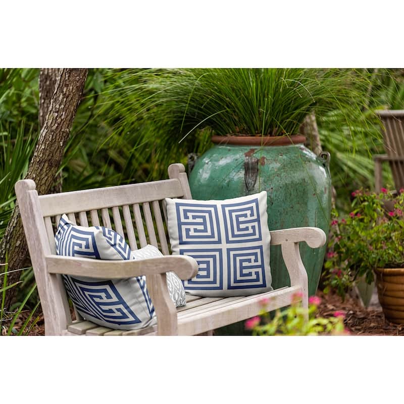 Greek Key Decorative Indoor/Outdoor Pillow