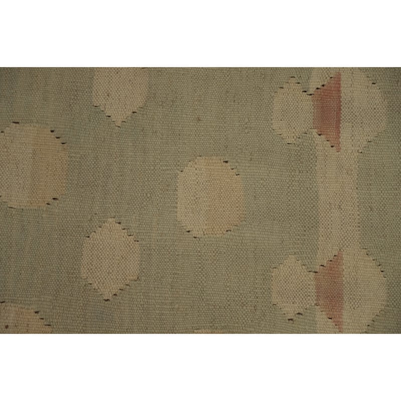 Hand Woven Oriental 100% Wool Carpet Southwestern Tribal Green Kilim Area Rug - 5' 9'' X 4' 1''