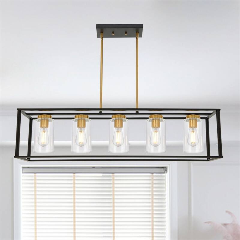 Modern Industrial 5-Light Pendant