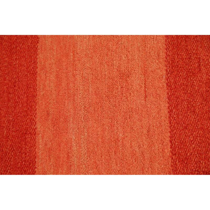 Contemporary Gabbeh Kashkoli Oriental Runner Rug Wool Hand-knotted - 3'2" x 15'6"