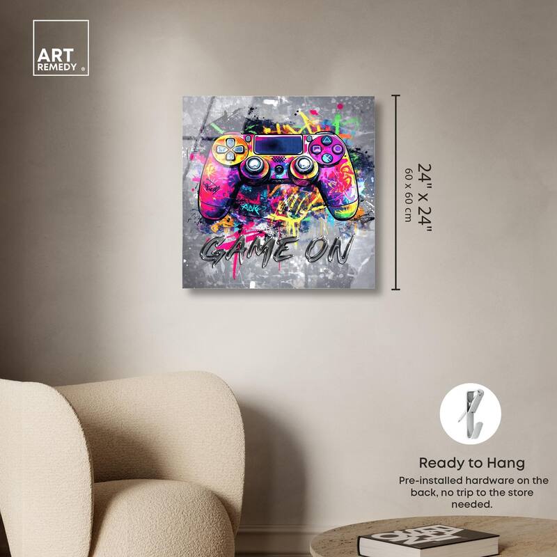 Game On Acrylic by Art Remedy, Ready to Hang