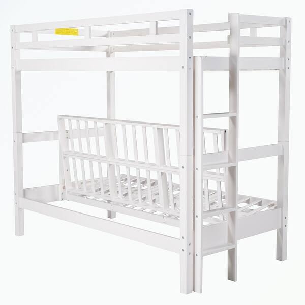 Twin over Full Bunk Bed can be Converted into Daybed Bed Bath