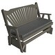 preview thumbnail 13 of 16, Pine 5' Fanback Glider Olive Grey