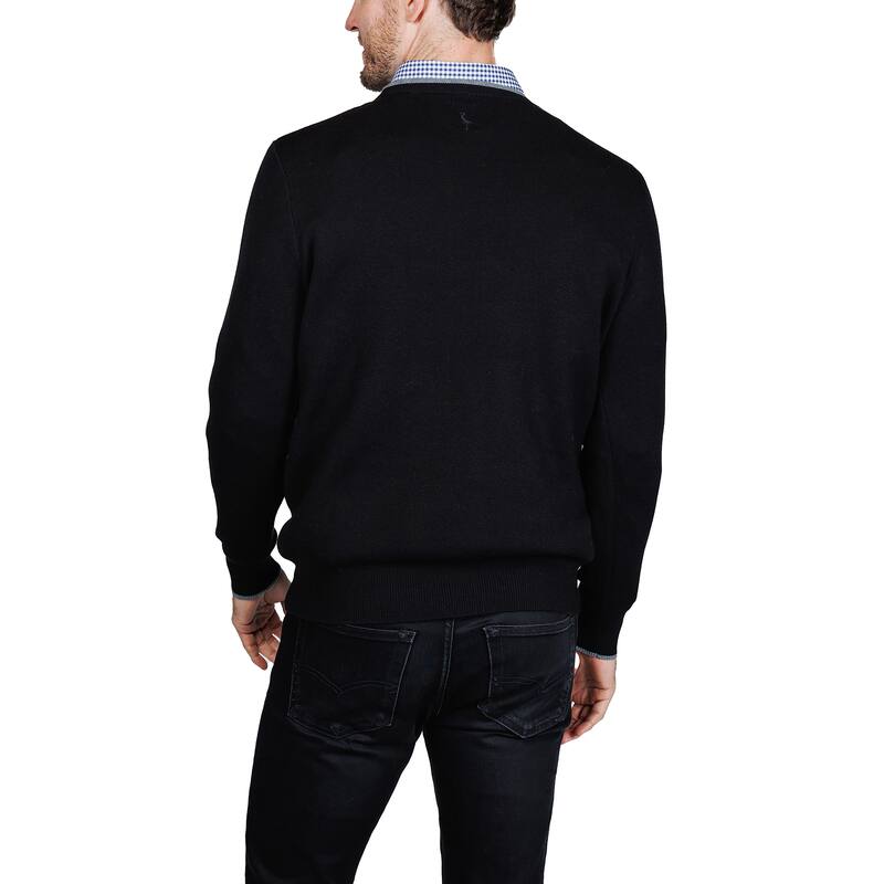 Tailorbyrd Men's Fine Knit Crewneck Sweater