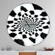 preview thumbnail 1 of 7, Designart 'Abstract Spiral Fractal Design' Oversized Modern Wall CLock 36 in. wide x 36 in. high