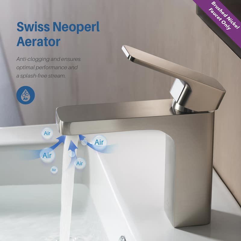 Solid Brass Lead-free Single-handle High Arc Bathroom Faucet