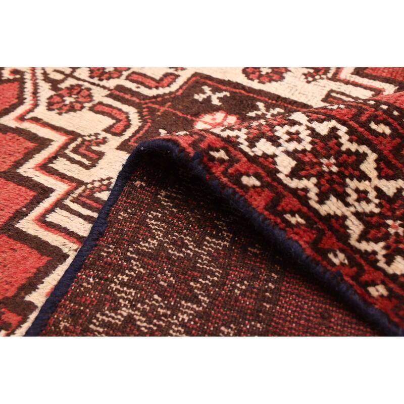 ECARPETGALLERY Hand-knotted Andelz Red Wool Rug - 3'10 x 6'5