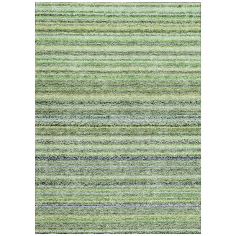 HomeRoots Striped Transitional Rectangle Outdoor Rug