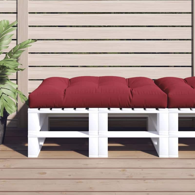 vidaXL Chair Cushion Outdoor Patio Pallet Seat Cushion Sofa Chair Pad Fabric - Wine red