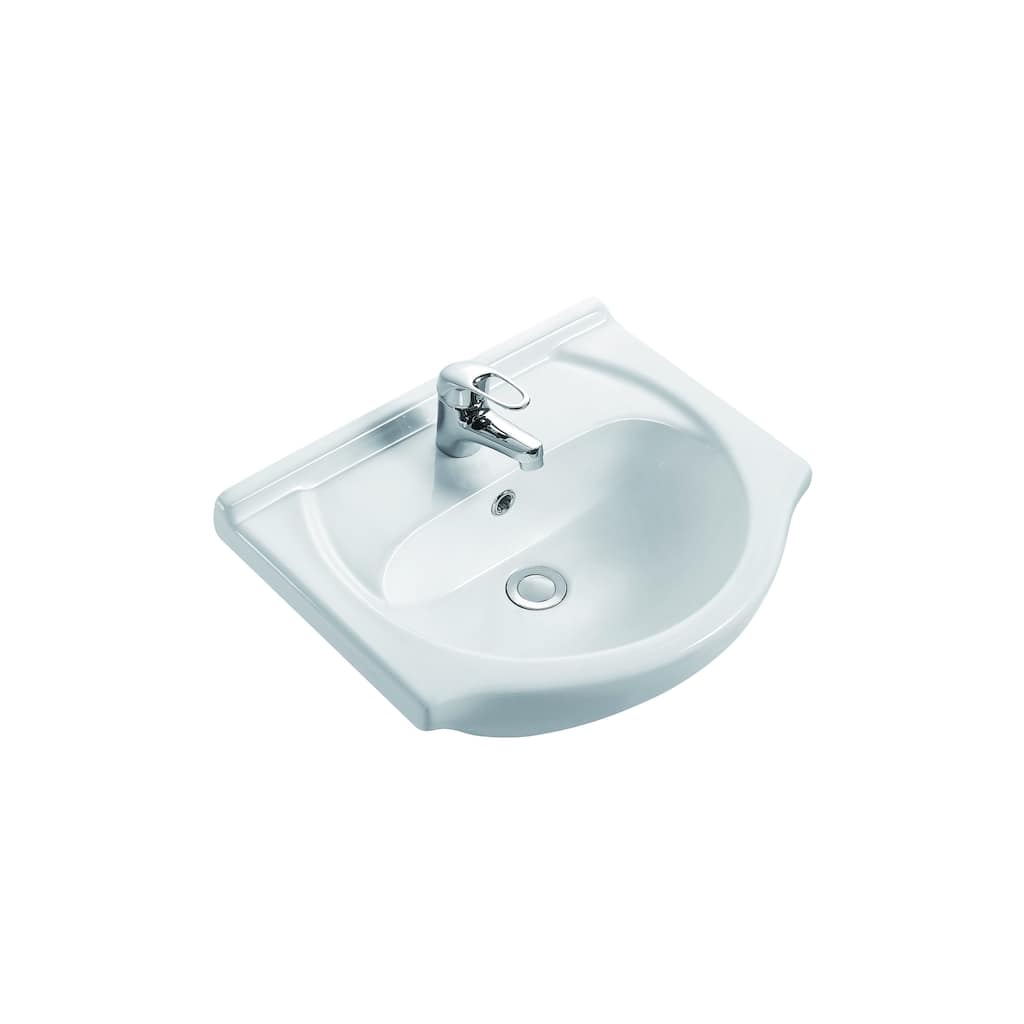 Capri 18" Wall-Hung Ceramic Top in White