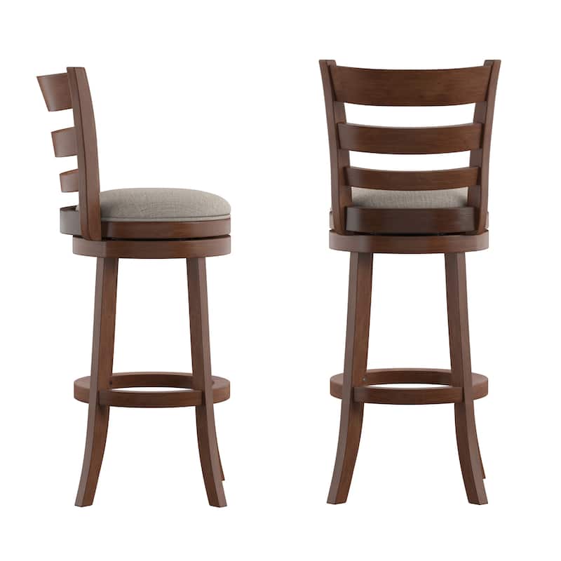 Rovinj Ladder Back 29"H Swivel Bar Stool